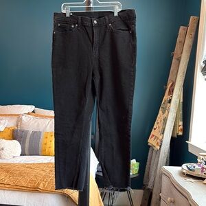 GAP Black Straight Leg Jeans